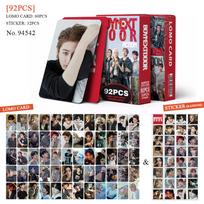 92/124 vnt./Rinkinys Kpop Idol BOYNEXTDOOR Naujas albumas HD spausdintos lazerinės Lomo kortelės SUNGHO WOONHAK LEEHAN atvirukų lipdukai gerbėjų dovanos @