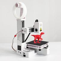 EasyThreed 3D spausdintuvas pradedantiesiems, suderinamas su PLA TPU 1,75 mm filamentu. Komplekte yra maitinimo adapteris. US Plug balta