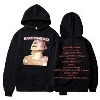 Vintažinis roko grupės Radiohead džemperis su gobtuvu Hip Hop Viskas Muzikinio albumo spaudinys Džemperis Harajuku gatvės apranga Ypač dideli džemperiai su gobtuvu Paaugliams S