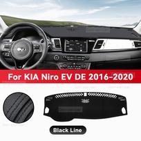 For KIA NIRO EV DE 2016-2020 Automobilio prietaisų skydelio dangtelis Kilimėlis Saulės apsauga Pagalvėlė Apsauga nuo šviesos Kilimėlis prietaisų skydeliui Apsauginiai priedai Artificial Leather&Left Rudder