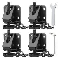 4PCS Carbon Steel Height Threaded Adjustable Leveling Glides Feet Heavy Duty Metal Leveling Feet For Furniture And Cabinet juoda