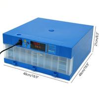 110V/12V Inkubatorius, 64 Kiaušinių Inkubatorius Mėlynas Inkubatorius Automatinis Išmanus Namų Mini Vištos Kiaušinių Vandens Lovos Inkubatoriaus Dėžė mėlyna