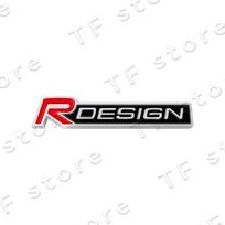 R Design logotipas Automobilio priekinės grotelės Emblema Lipdukas Dėl XC60 XC40 XC90 S40 S60 C30 V60 Automobilio šoninis sparnas Galinis bagažinės ženklelis Dekoracija