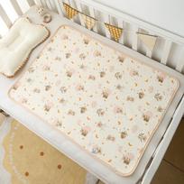 Baby Waterproof Cotton Crepe Gauze Mattress Protector, 50x70cm - Breathable Newborn Incontinence Care Pad 50x70cm