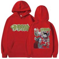 Šaunus reperis Mf Doom MM MAISTO grafikos džemperis su gobtuvu vyrams moterims Hip Hop mada Džemperis su gobtuvu vyriškas laisvalaikio vilnos permatomas gobtuvas S