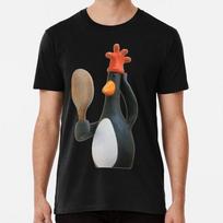 Wallace And Gromit Plunksnos Mcgraw Pingvinas S iki 5XL Pagaminta JAV Marškinėliai M