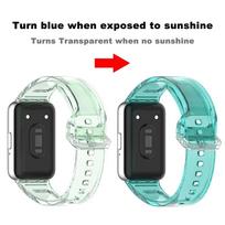 TPU pakaitinė apyrankė Samsung Galaxy Fit 3, fotochrominė sportinė apyrankė, išmaniojo laikrodžio apyrankė, reguliuojama Galaxy Fit 3, skaidri apyrankė For Galaxy Fit 3