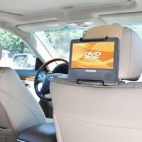WANPOOL Automobilio galinės sėdynės galvos atramos automobilinis laikiklis yra sukurtas išskirtinai 7-10 colių nešiojamiems besisukantiems DVD grotuvams - Geltonai kreminis