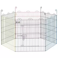 Metalinis aptvaras šuniukams, 6 vnt., Ø120 x 60H cm, spalvotas