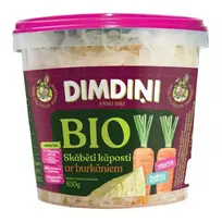 BIO Rauginti kopūstai su morkomis, 650 g