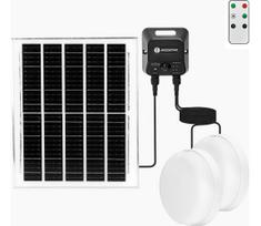 Aigostar - Komplektas 2 vnt. LED saulės lubinis šviestuvas LED/3,7V 12000 mAh IP65 + nuotolinis pultas