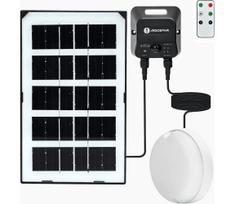Aigostar - LED saulės lubinis šviestuvas su jutikliu LED/3,7V 3000 mAh IP65 + su nuotolinio valdymo pultu