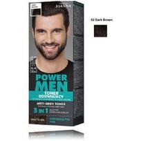 Joanna Power Men Toner dažomasis plaukų tonikas vyrams -  02 Dark Brown