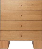 Ferm Living Komoda Kuben su 4 stalčiais 90 cm
