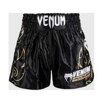 Venum VTC Flames Muay Thai šortai - juodi/auksiniai
