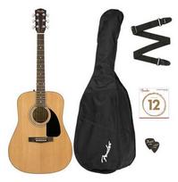 Akustinės gitaros komplektas Fender FA-115 NAT Dreadnought Pack
