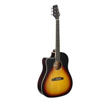 Elektro-akustinė gitara kairiarankiams Stagg SA35 DSCE-VS LH