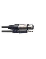 Mikrofoninis laidas Stagg SAC3MPSBXF XLR /f - 3.5mm mini JACK 3m