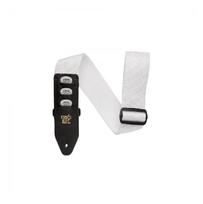 Gitaros diržas Ernie Ball Pickholder Strap White P04259