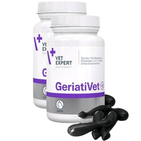 VET EXPERT GERIATIVET CAT - palaikomasis preparatas vyresnio amžiaus katėms 2x60 kapsulių