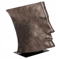 Dekoratyvinė varinė skulptūra - knyga, veido bruožai 29cm