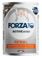 FORZA10 Active VetDiet Renal su ėriena, šunims šlapias maistas, 390 g