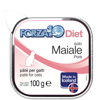 FORZA10 Solo Diet, katėms, kiaulienos paštetas, 100 g