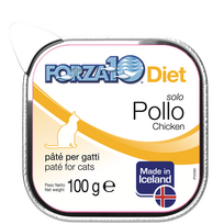 FORZA10 Solo Diet, katėms, vištienos paštetas, 100 g
