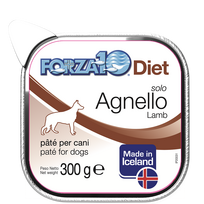 FORZA10 Solo Diet Lamb, šunims, avienos paštetas, 300 g