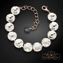 Diamond Sky Jewelry Apyrankė moterims DiamondSky „Vortex“ su Swarovski kristalais