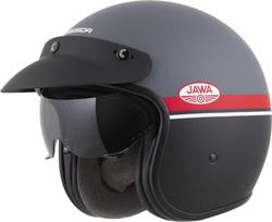 Motociklo šalmas Cassida Oxygen Jawa OHC 2.0 matinis pilkas/raudonas/juodas/baltas