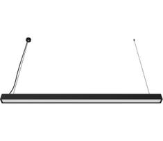 LED Liustra ant laido LED/44W/230V 3000K 120 cm juoda