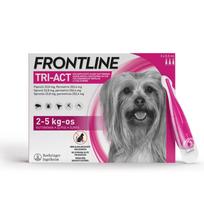 Frontline Tri-Act antiparazitinis užlašinamasis tirpalas šunims, 1 pipetė, nuo 5 iki 10 kg