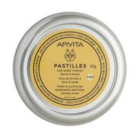 APIVITA pastilės su medumi ir čiobreliais, 45g