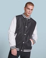 Lengvas pamušalas striukė unisex CALIFORNIA, juoda/balta