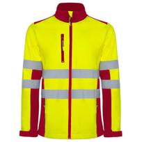 Dvivietė softshell striukė vyrams ANTARES, raudona/geltona