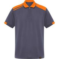 Unisex polo marškiniai SAMURAI, švino/oranžinė