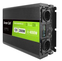 GREEN CELL LCD converter 12V 2000W/4000W pure sine wave with display