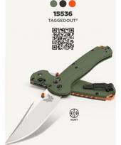 Benchmade 15536 TAGGEDOUT, OD Green G10, CPM-S45VN