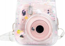 Cover LoveInstant Case Etui Cover for Fujifilm Instax Mini 11 / Transparent Pink Cekines