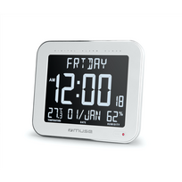 Muse  Wall Clock with Alarm Function  M-090 WMC  White