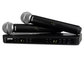 "Shure BLX288E/SM58-H8E" - Belaidė sistema su imtuvu ir mikrofonais