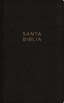 NBLA, Santa Biblia, Ultrafina, Letra grande, Leathersoft, Negro, Palabras de Jesus en rojo, con cierre