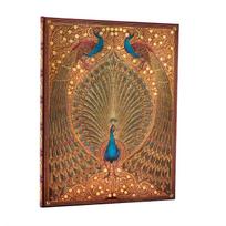 Hafiz’s Peacocks (Sangorski & Sutcliffe) Ultra Unlined Hardcover Journal (Elastic Band Closure)
