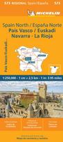 Pais Vasco Navarra Euskadi La Rioja - Michelin Regional Map 573