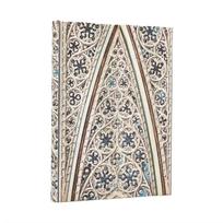 2026 Vault of the Milan Cathedral (Duomo di Milano) Midi 18-month Horizontal Hardcover Flexi Dayplanner 2025-2026 (Wrap Closure)