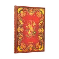 2026 Fiammetta Midi 12-month Vertical Hardcover Flexi Dayplanner 2026 (Elastic Band Closure)