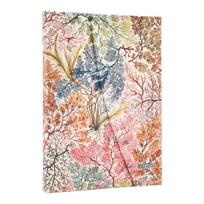 2026 Anemone (William Kilburn) Midi 12-month Vertical Hardcover Flexi Dayplanner 2026 (Wrap Closure)