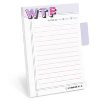 Knock Knock WTF Sticky Note with Tabs Pad