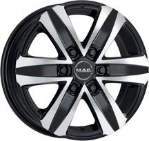 Ratlankis MAK Stone 6 R20x8.5 6x139.7 ET 38 CB 67.1 (Black Mirror) (1215 kg)